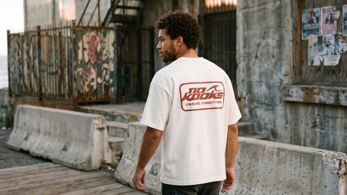 Bomb Swell "Unsafe Conditions" Tee — No Kooks Drop